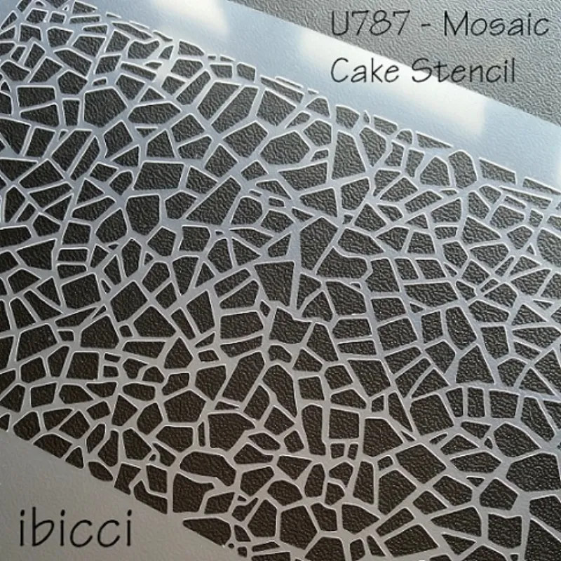 ibicci Mosaic Cake stencil - Closeup