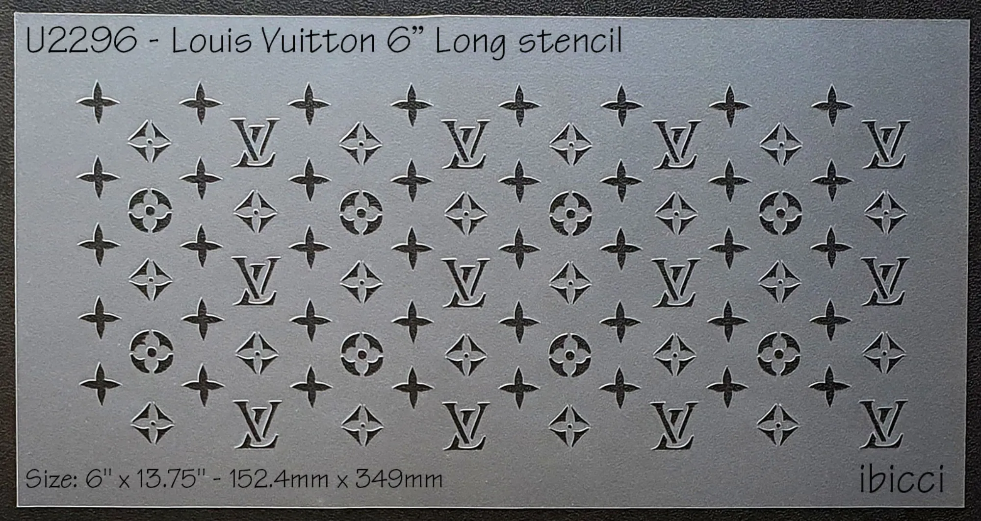 ibicci Louis Vuitton Cake Panel stencil (the original stencil)