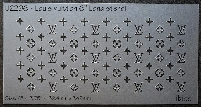 ibicci Louis Vuitton Long stencil 6"