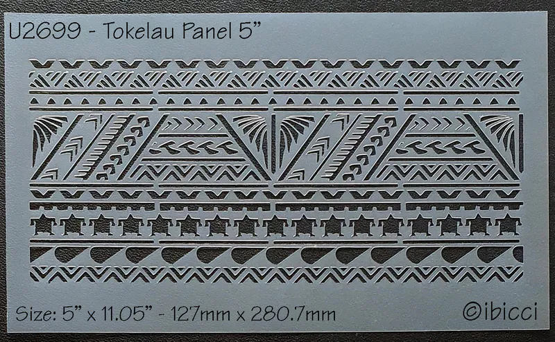 ibicci Tokelau Panel stencil 5"