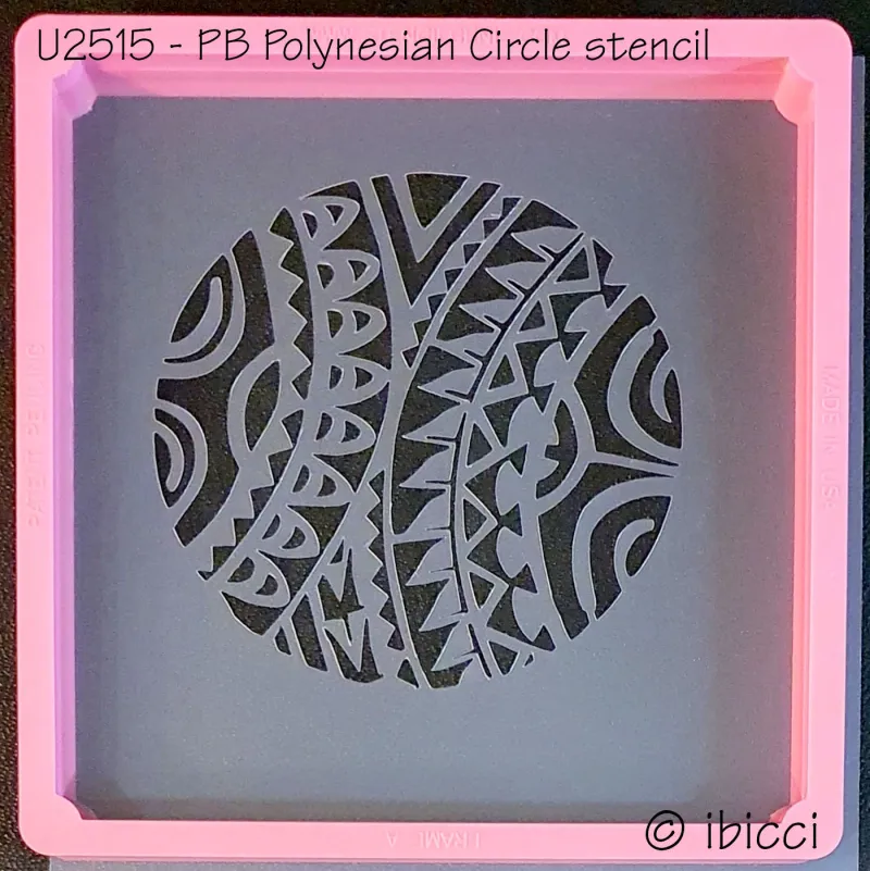 PB Polynesian Circle Cookie stencil