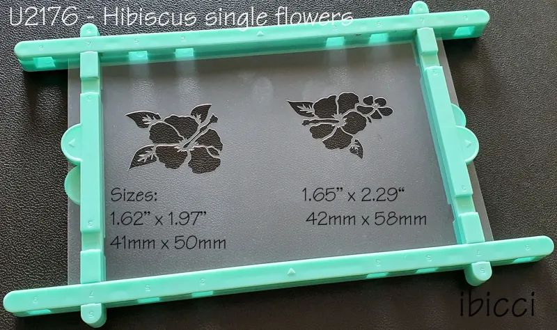 ibicci - Pair of Hibiscus Single Flower Cookies stencil