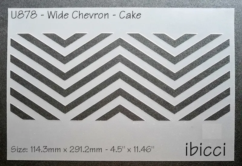 ibicci Wide Chevron Mesh Stencil 4.5"