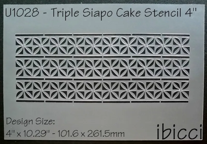 ibicci Siapo Triple Cake Stencil 4"