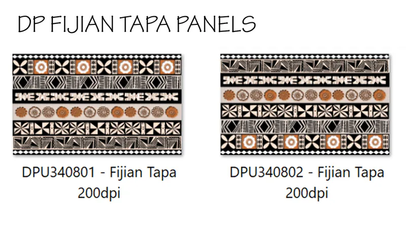 DPU3408 - Fijian Tapa Panel options