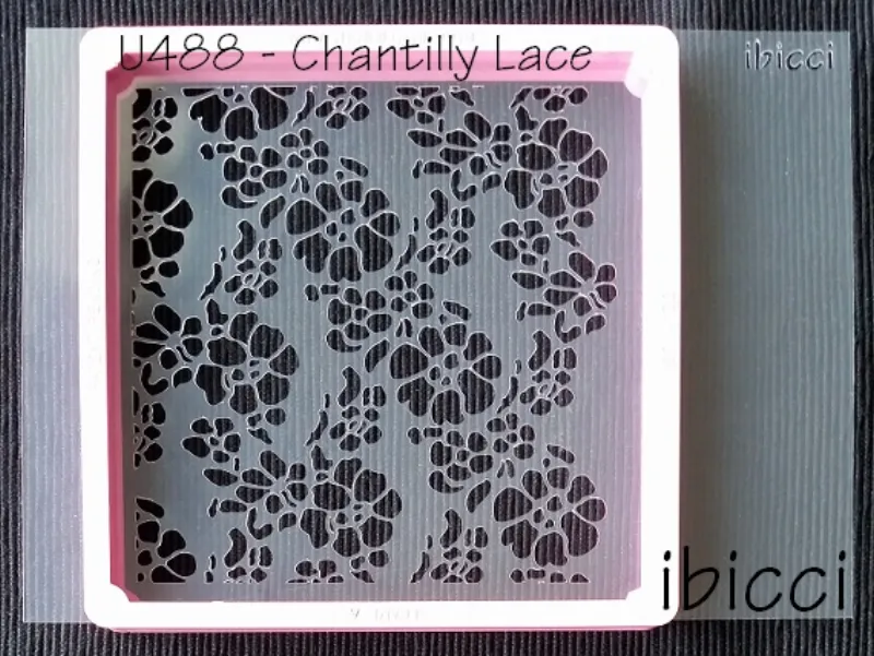 ibicci Chantilly Lace stencil - Cookie stencil