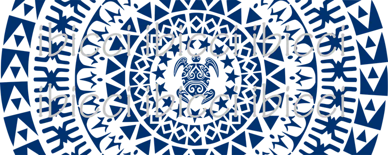 ibicci Dark Blue Cook Islands Panel digital print