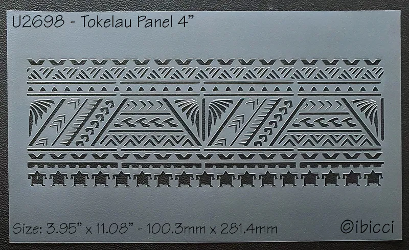 ibicci Tokelau Panel stencil 4"