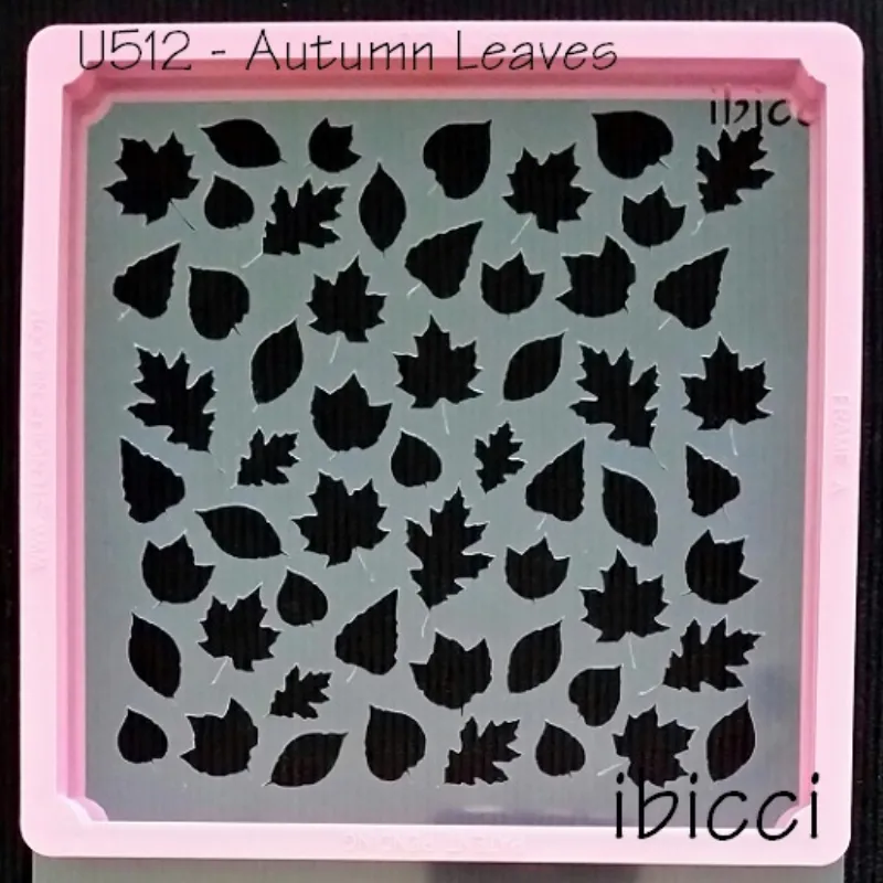 ibicci Autumn Leaves stencil