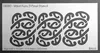 ibicci Māori Koru 3 Panel stencil