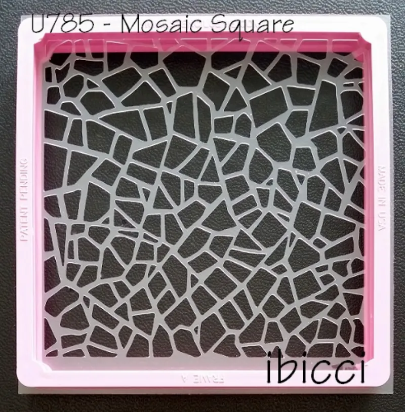 Mosaic square stencil