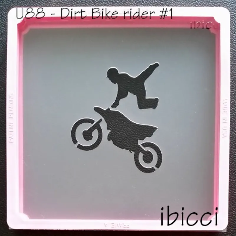 ibicci Dirt Bike Rider #1 Stencil