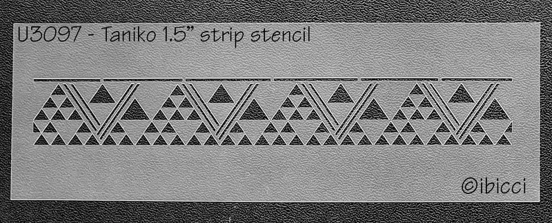 ibicci Māori Taniko Strip Stencil 1.5"