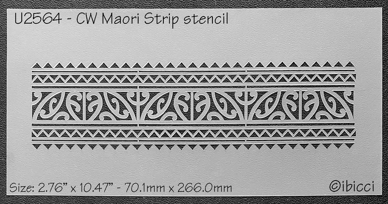 ibicci CW Māori strip stencil