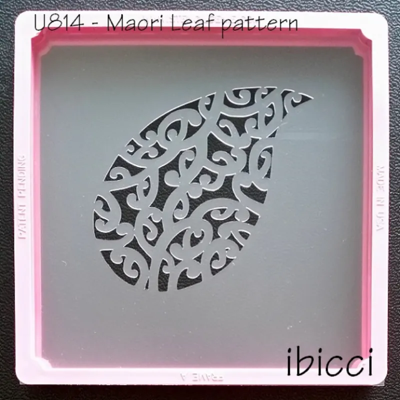ibicci Maori Leaf Cookie stencil