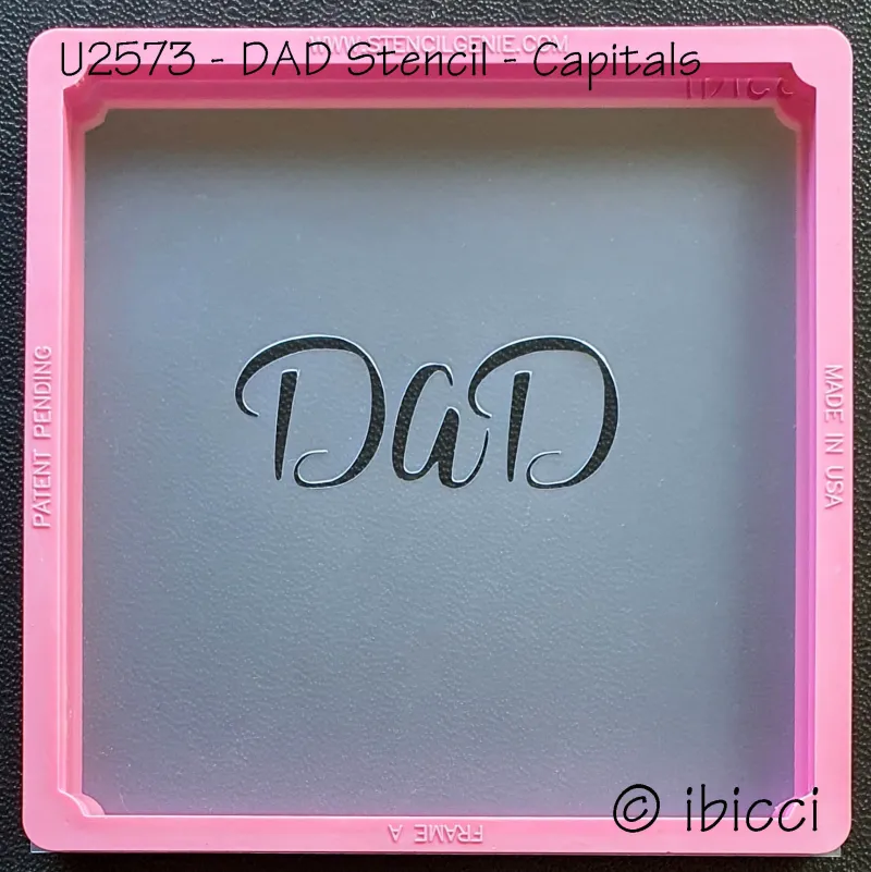 ibicci DAD stencil (Capitals)