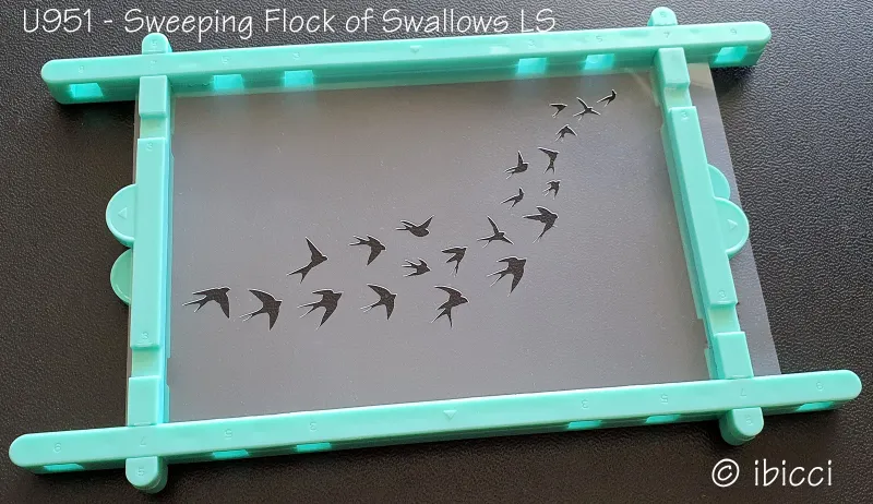 ibicci Sweeping flock of sparrows cookie stencil