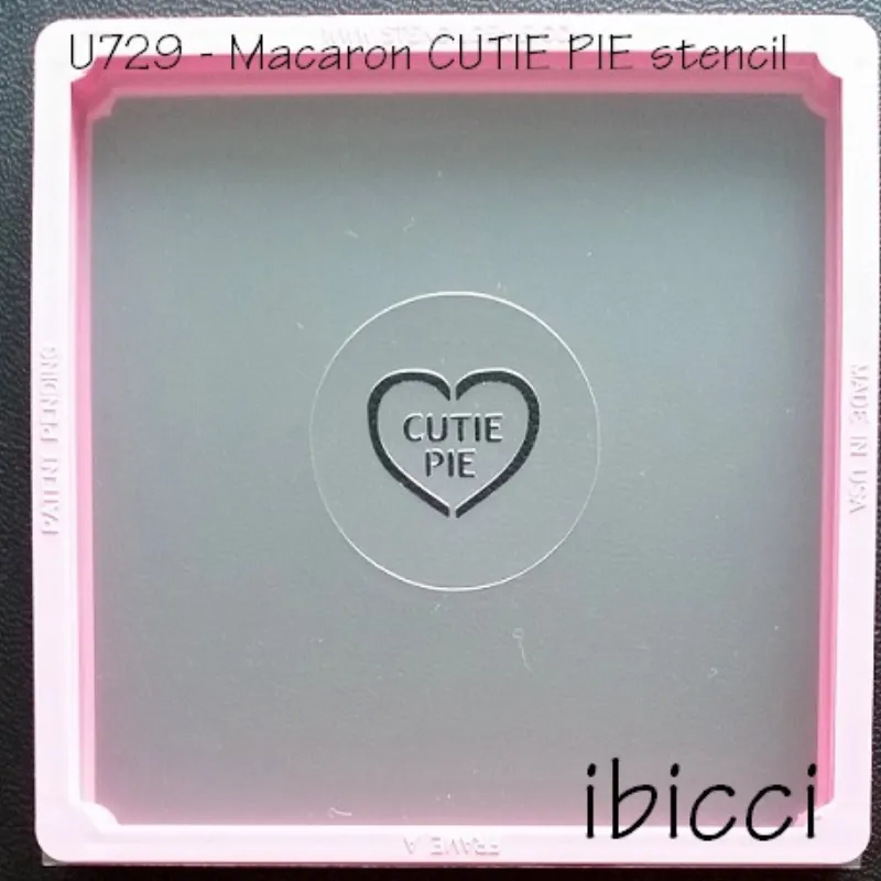 Macaron Stencil - CUTIE PIE