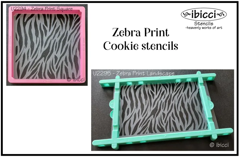 ibicci Zebra Print Cookie stencils