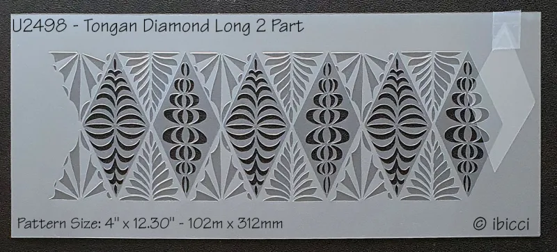 ibicci Tongan Diamond 4" Panel LONG - 2 parts