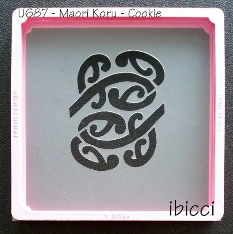 ibicci Maori Koru Cookie stencil