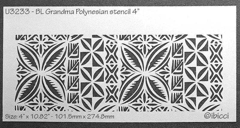 ibicci BL Grandma Polynesian stencil 4"