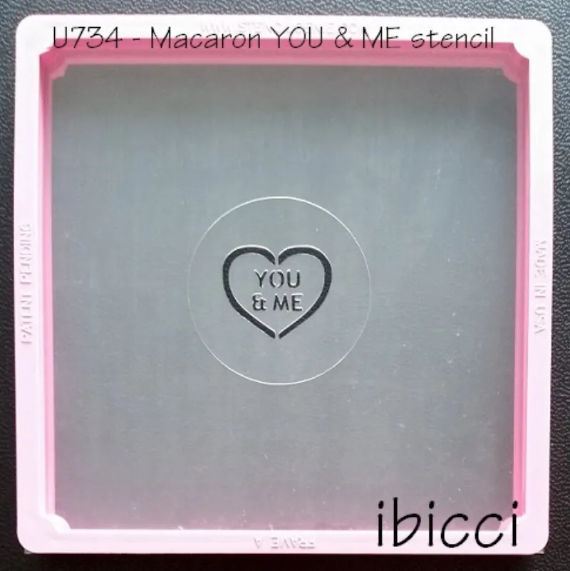 Macaron Stencil - YOU & ME