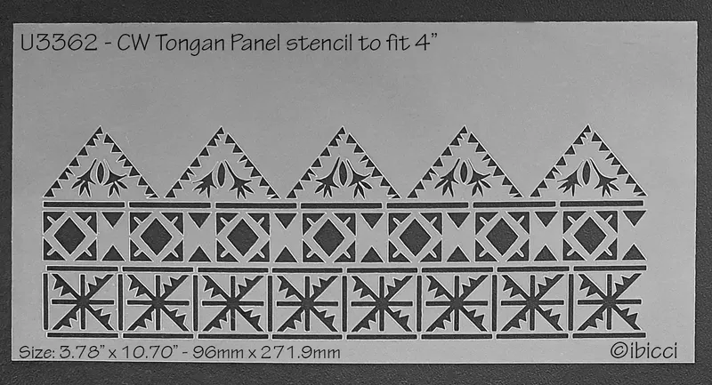 ibicci CW Tongan Stencil to fit 4"