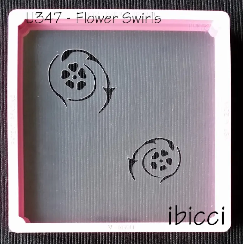 ibicci Lace Flower Swirl stencil
