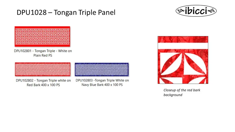 Tongan Triple - Catalogue page