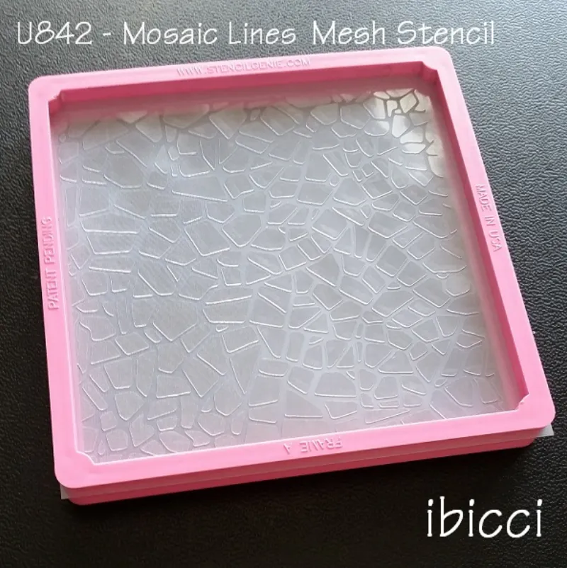 ibicci Mesh Stencil - Mosaic Lines