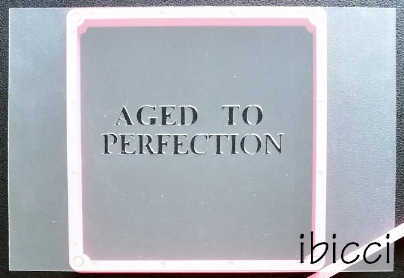 ibicci Aged to Perfection stencil cookie size