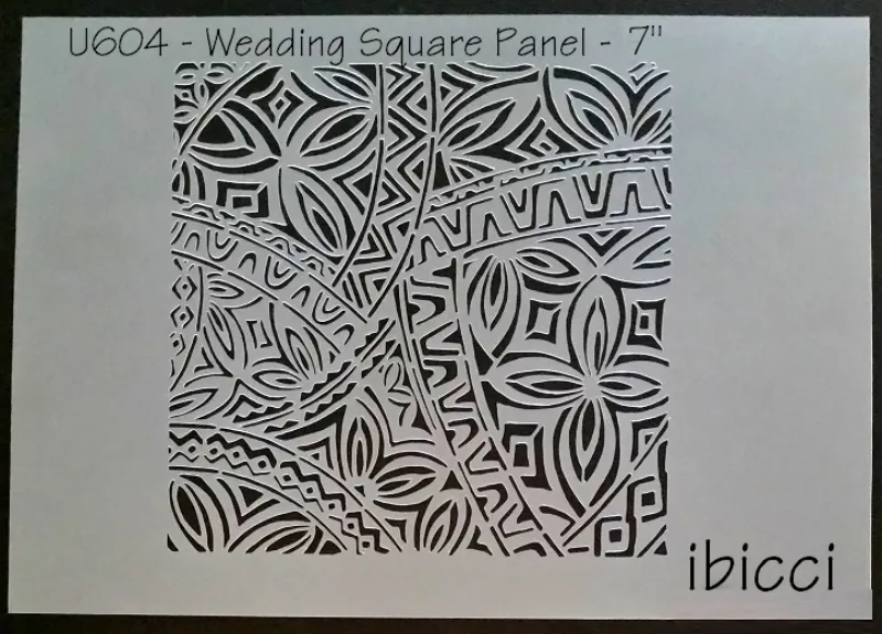 Polynesian Wedding Square panel stencil