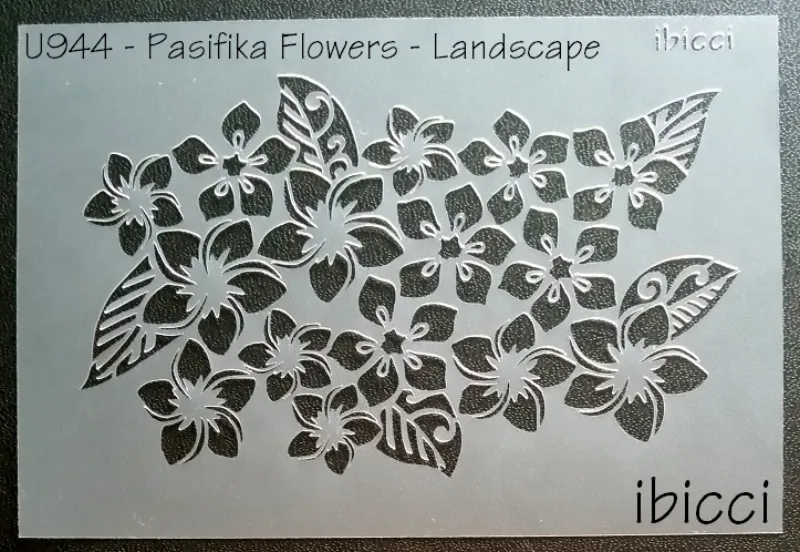 ibicci Pasifika Flowers stencil