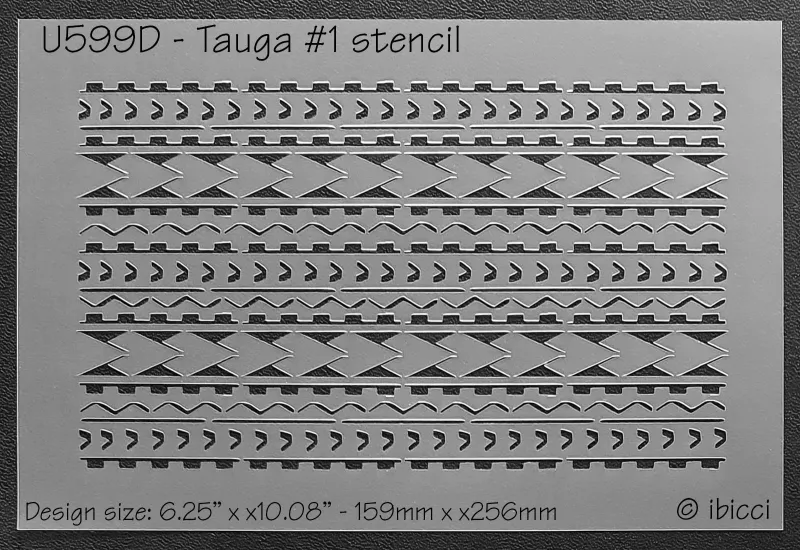 ibicci Tauga #1 cake stencil 6.25"