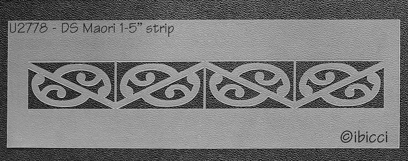 ibicci DS Māori Strip stencil 1.5"