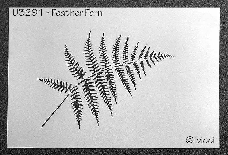 ibicci Feather Fern stencil