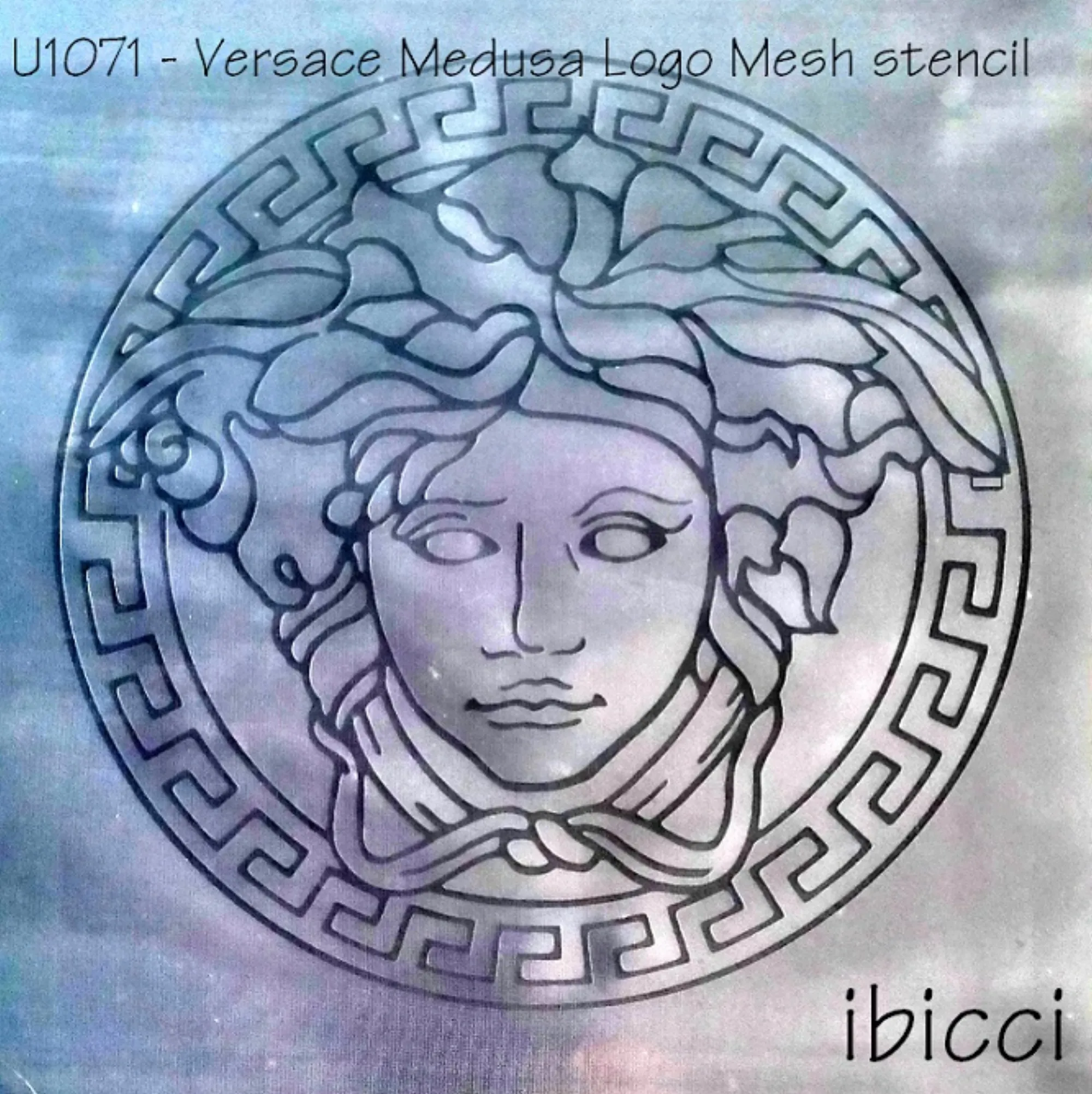 Versace Medusa & Greek Key Border MESH stencils