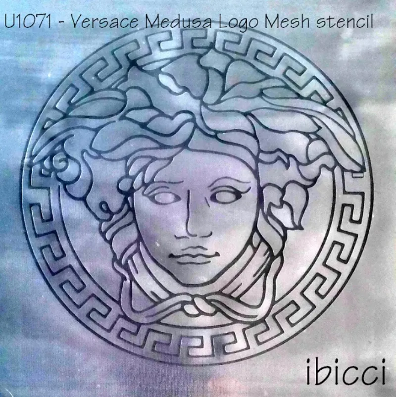 ibicci Versace Medusa logo MESH stencil