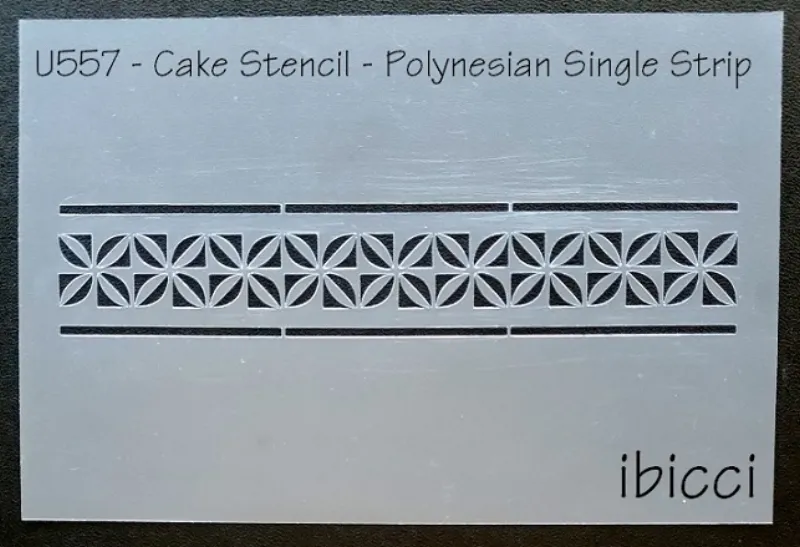 ibicci Polynesian Cake Stencil - Polynesian Single strip