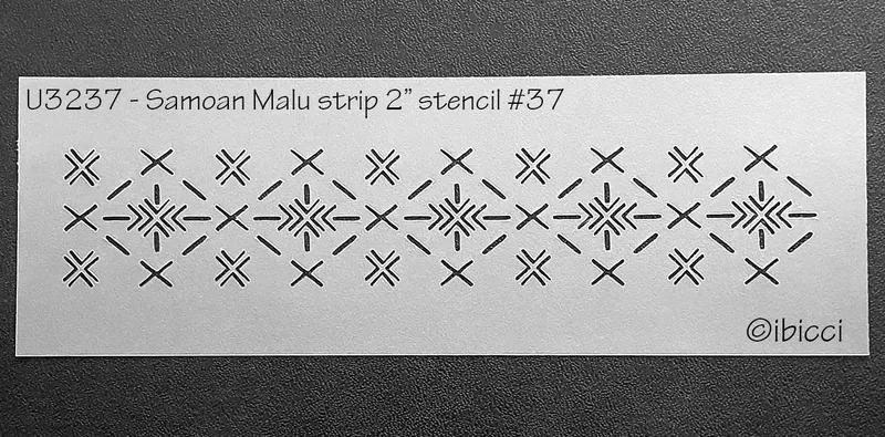 ibicci Samoan Malu strip stencil #37