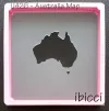 Australia Map Stencil