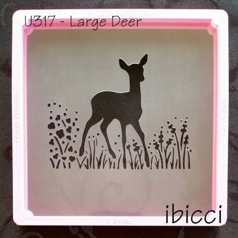 ibicci Woodland cookie stencil 3 - Large Deer