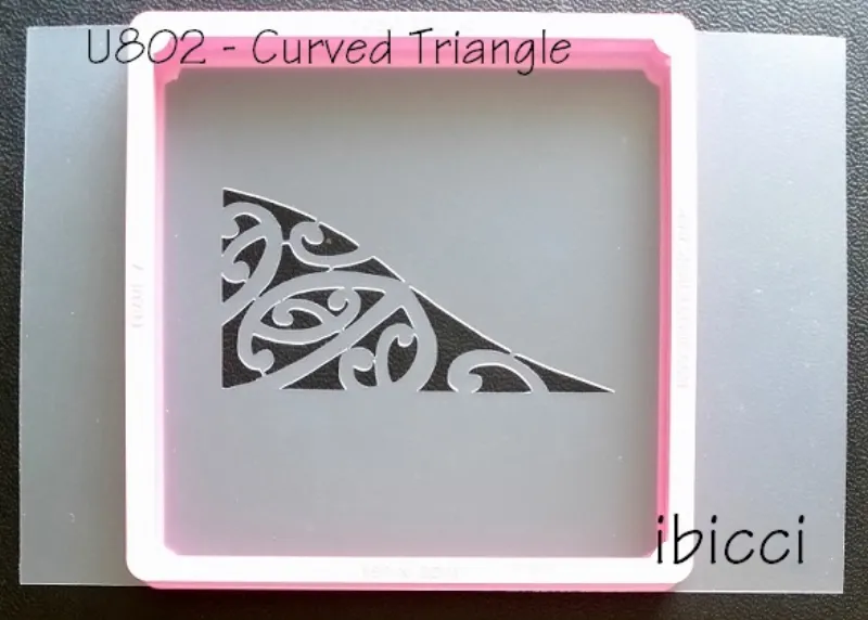 ibicci Maori Half Curved Triangle stencil
