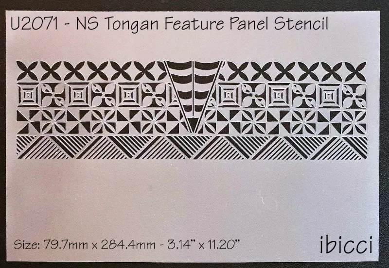 ibicci NS Tongan Feature Panel stencil