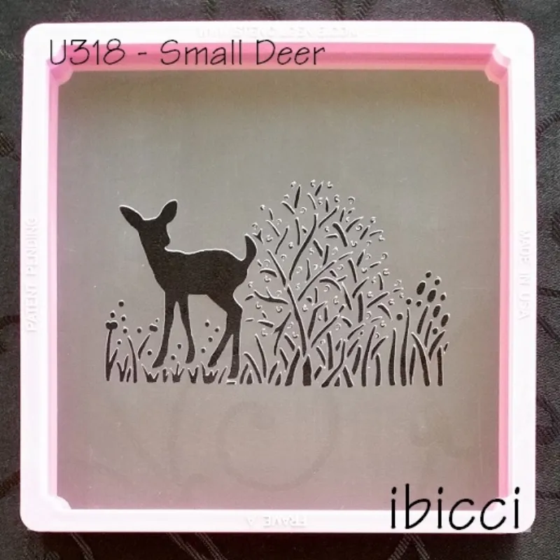 ibicci Woodland cookie stencil 4 - Small Deer