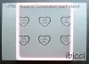 ibicci Macaron Valentine Conversation Heart stencil