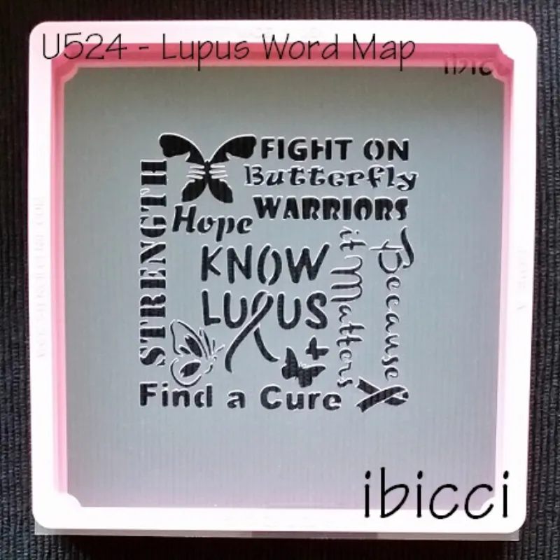 ibicci Lupus Word Map stencil