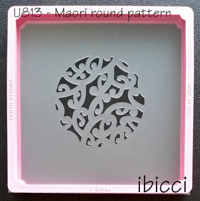 ibicci Maori Round pattern Cookie stencil