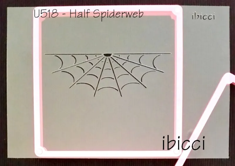 ibicci Half Spiderweb stencil - for Cookies